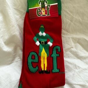 ELF Festive Red and Green Socks